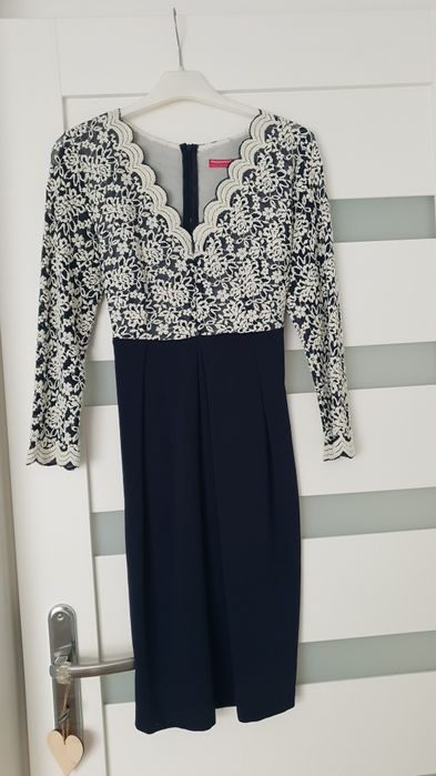 Suknia ciążowa Happymum r.36 z możliwością rozpięcia do karmienia