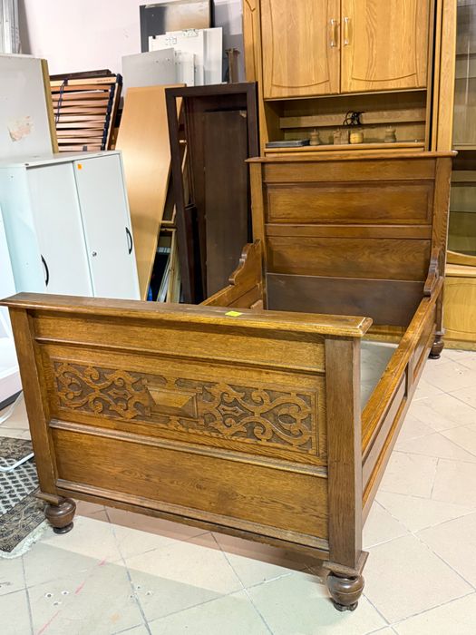 Stylowe mocne dębowe łóżko + stelaż z Holandii DOSTAWA DO DOMU