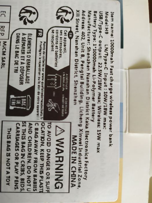 Ładowarka 22,5W i power bank -bezprzewodowa