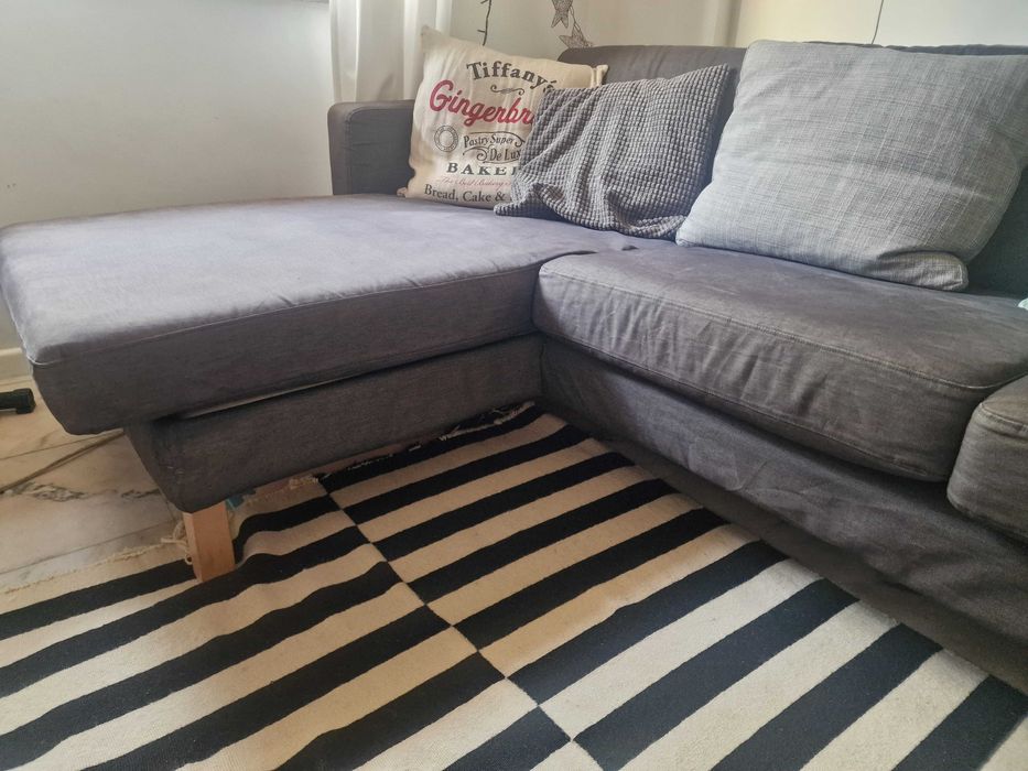 Sofa ikea 4 lugares com chaise long