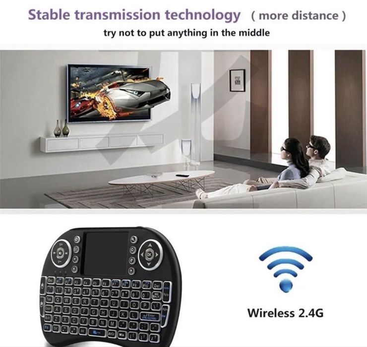 Mini Teclado Wireless I8 c/ Touchpad