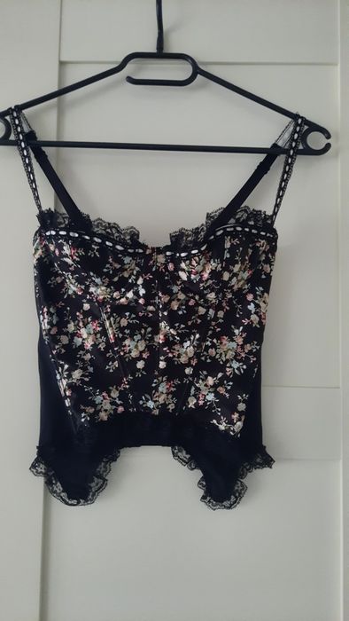 Czarny gorsecik Milanni r. 70 B# bielizna modelująca
