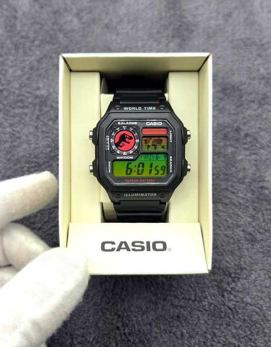 Casio Royale JURASSIC GRADIENT MOD AE-1200WH – Nowy Unikat