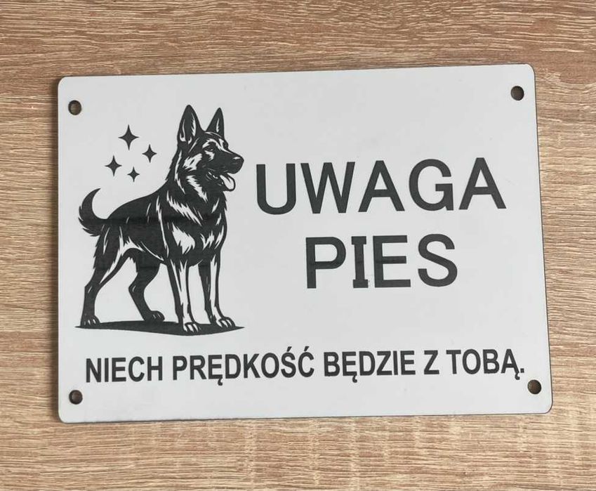 Tabliczka uwaga pies