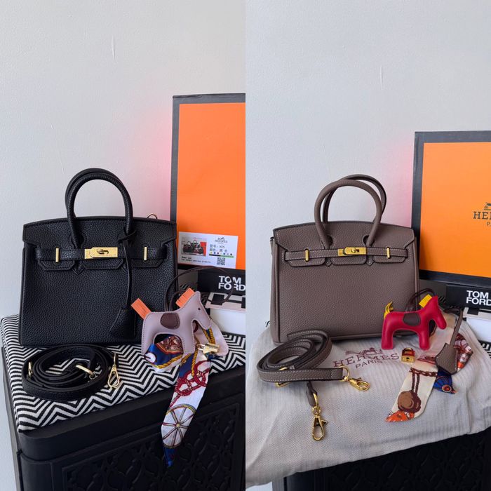Сумка Hermes Birkin чорна, шоколадна