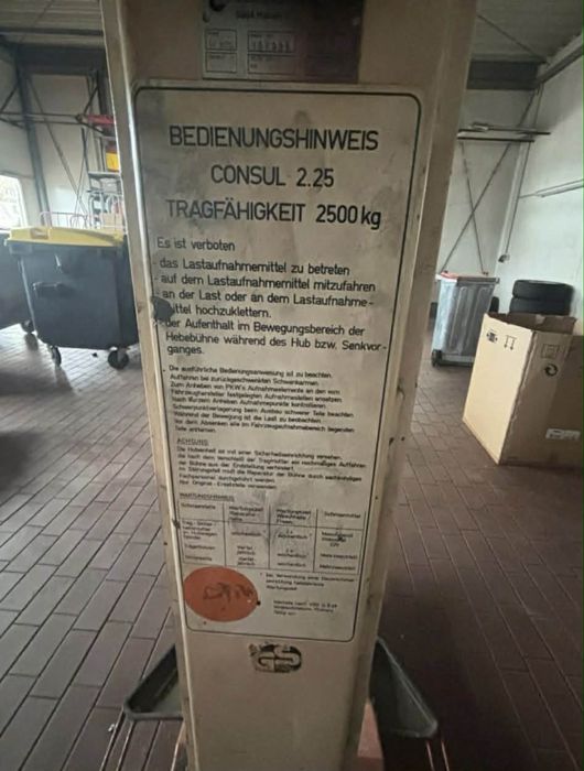 Podnośnik warsztatowy Consul 2500 kg