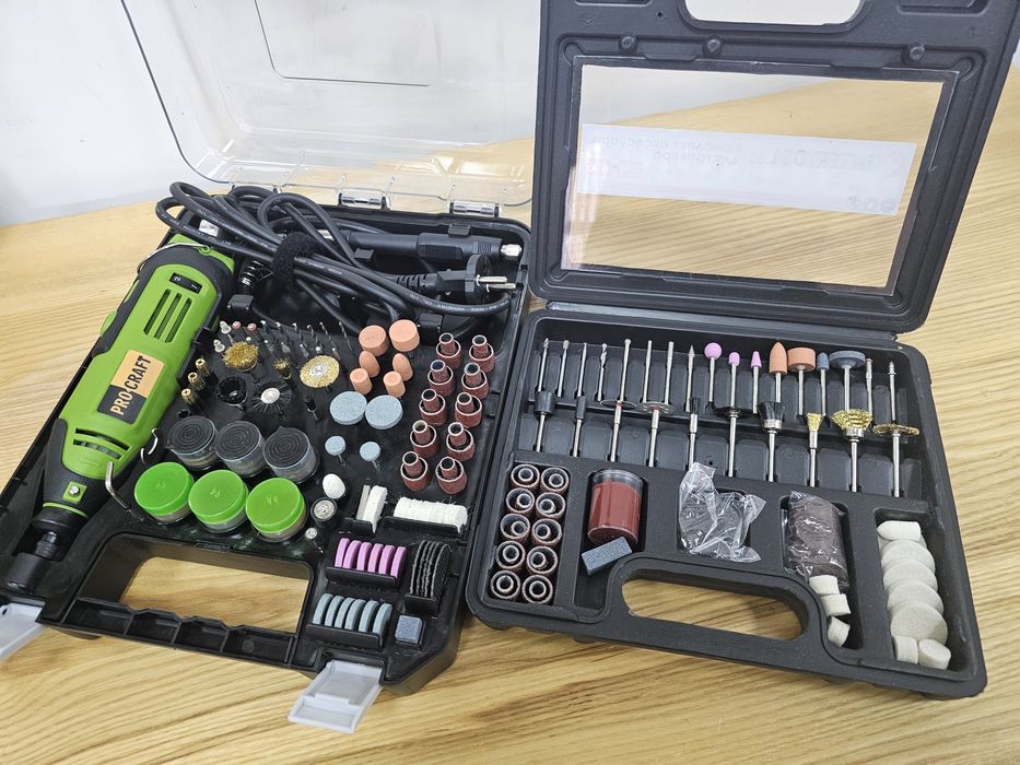 290шт Насадок +Гравер ProCraft +Гибкий вал В Кейсах Гарантия 36мес