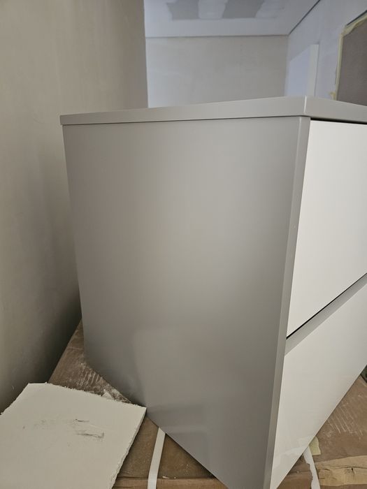 Móvel WC cinza e branco NOVO