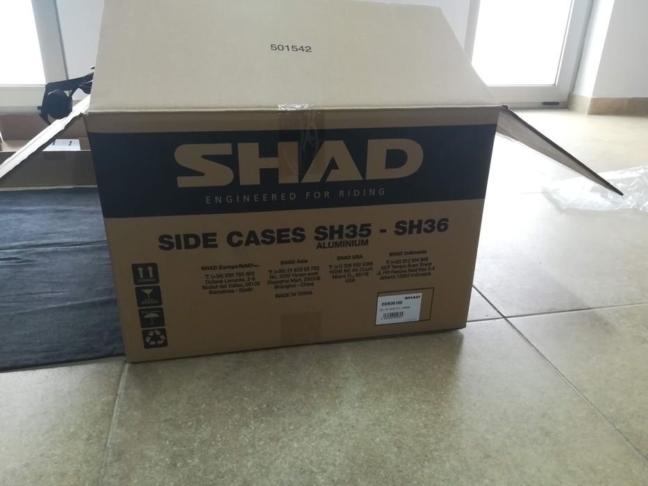 Conjuntos de malas Shad e apoios kawasaki Versys 650