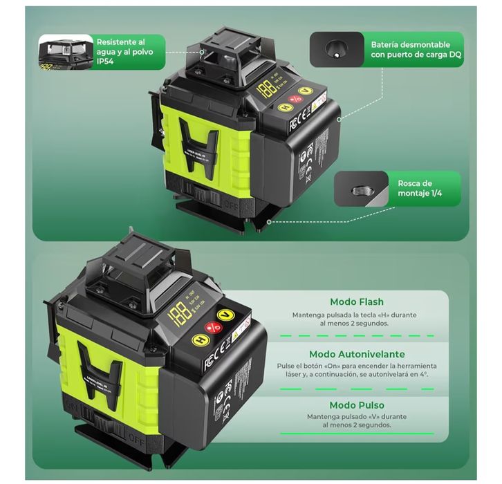 Nível Laser Autonivelante 360 Graus