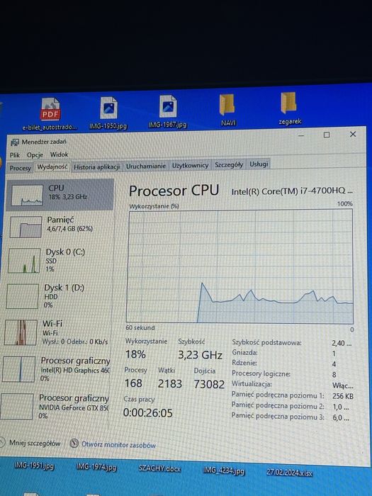 Laptop asus i7/8gb/ssd+hdd