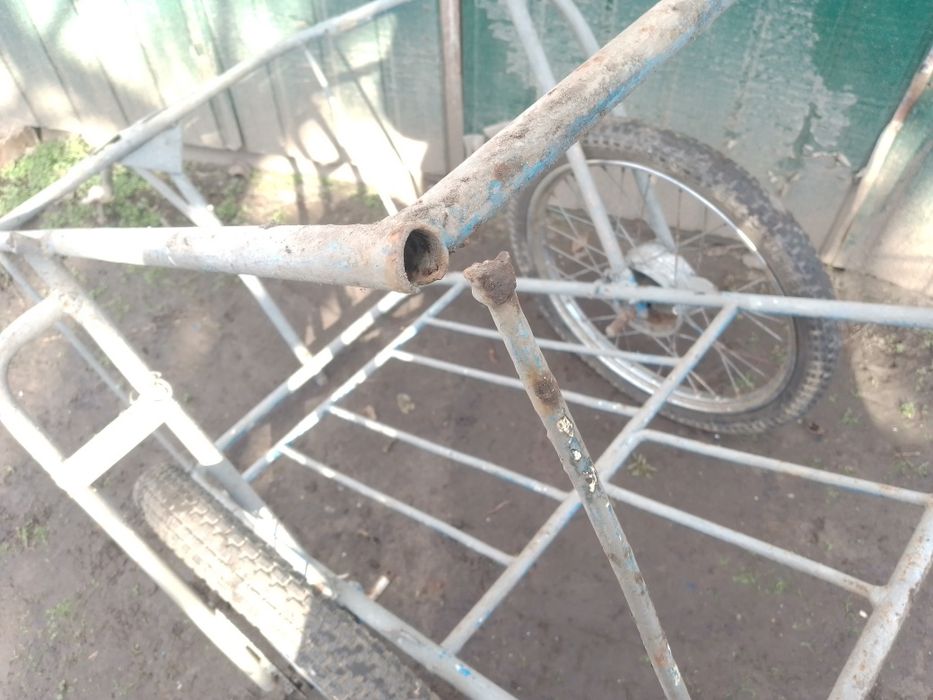 Тачка прицеп для мотоблока велосипеда