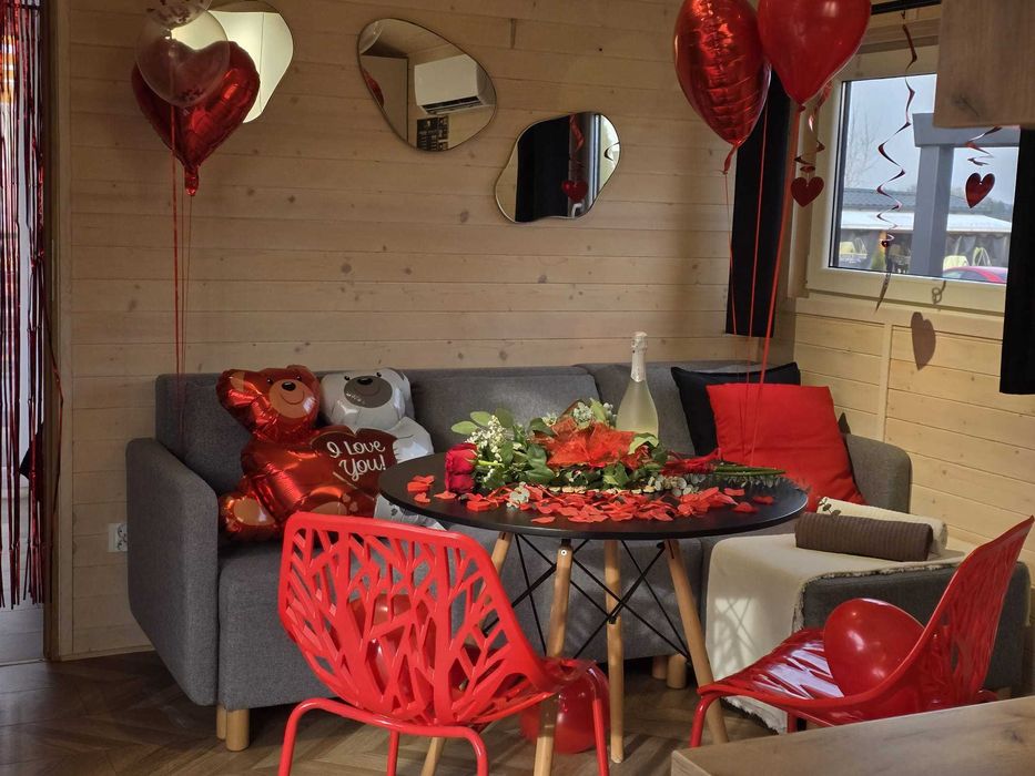 Weekend walentynkowy – domek premium z jacuzzi i SPA