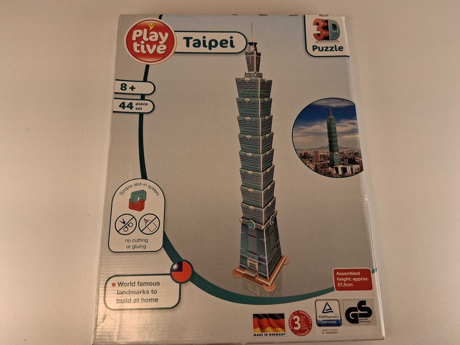 D010 Puzzle 3D Taipei 101 Playtive Model Wieżowca Tajwan