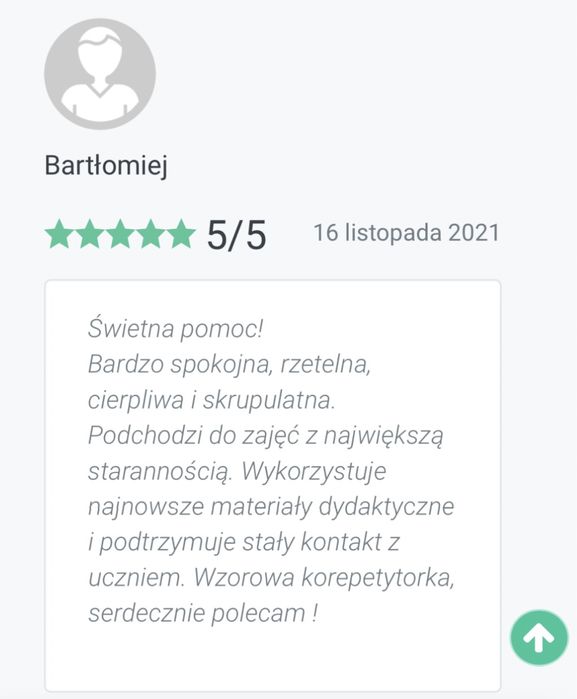 Korepetycje z języka angielskiego