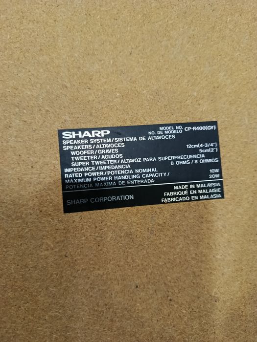 Колонки, акустические SHARP.