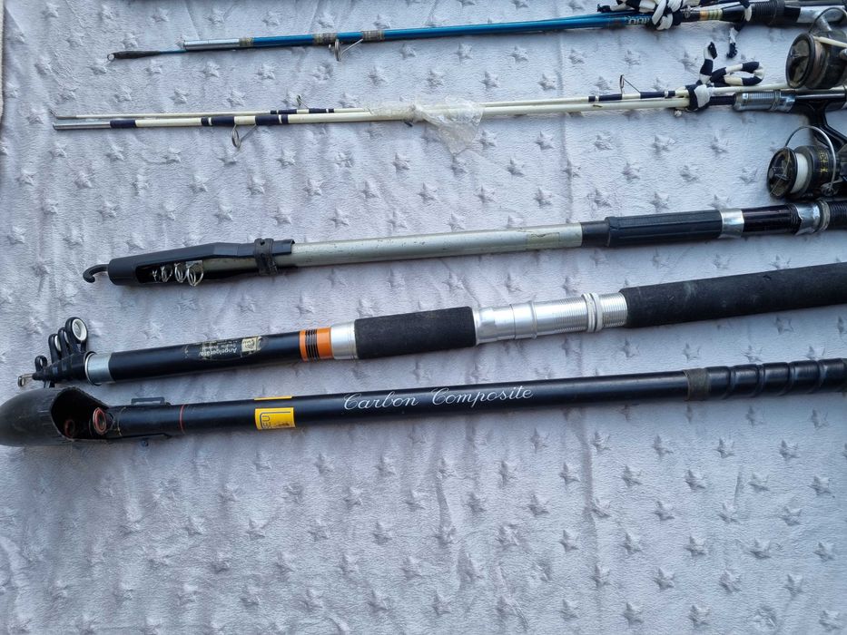 Diversas Canas de pesca e acessorios