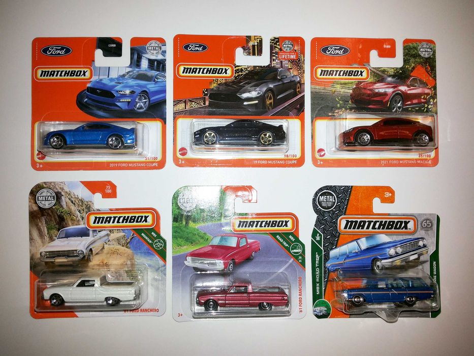 Ford - Carros da Marca Matchbox e Hot Wheels escala 1/64