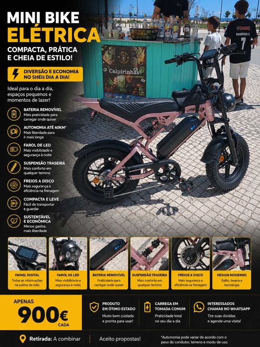 Bicicleta elétrica cooryda GT2000