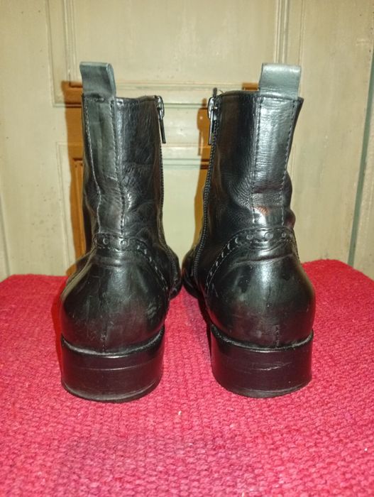 Buty za kostkę, sztyblety, skóra naturalna, 37