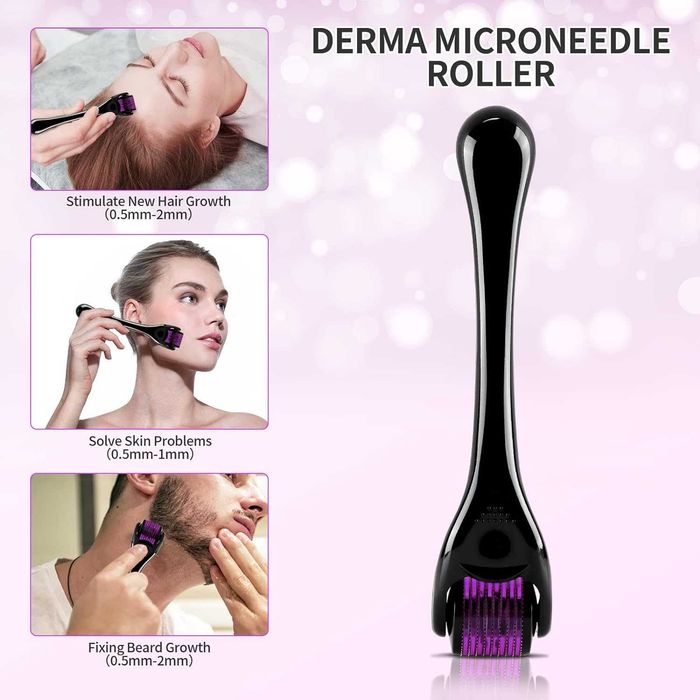 Дермаролер Derma Roller 540 голок — мікронідлінг, мезоролер 0,25–2 мм