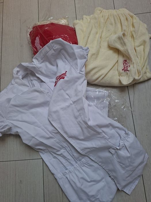 Fartuszek+spodnie,pelerynka,recznik