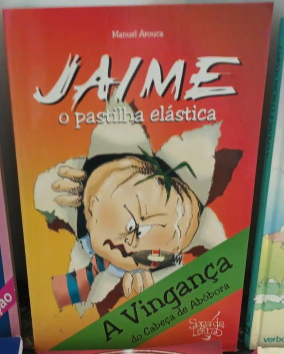 Espectacular Livro 'Jaime, O Pastilha Elástica - A Vingança do Cabeça de Abóbora '