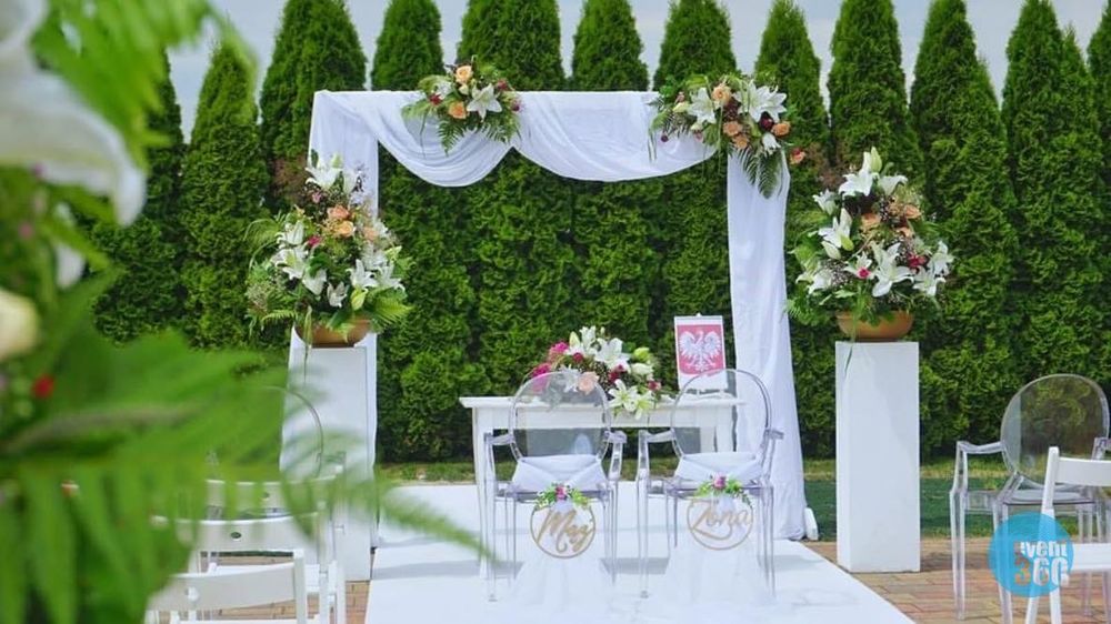 Ślub w plenerze Krzesła ślub, wesele, komunia Chiavari Ghost Śląsk