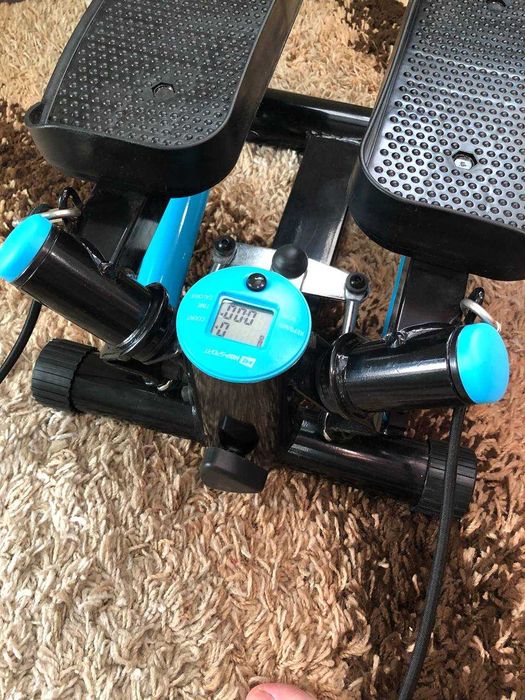 Степпер Hop-Sport HS-035S Joy Синій з еспандерами