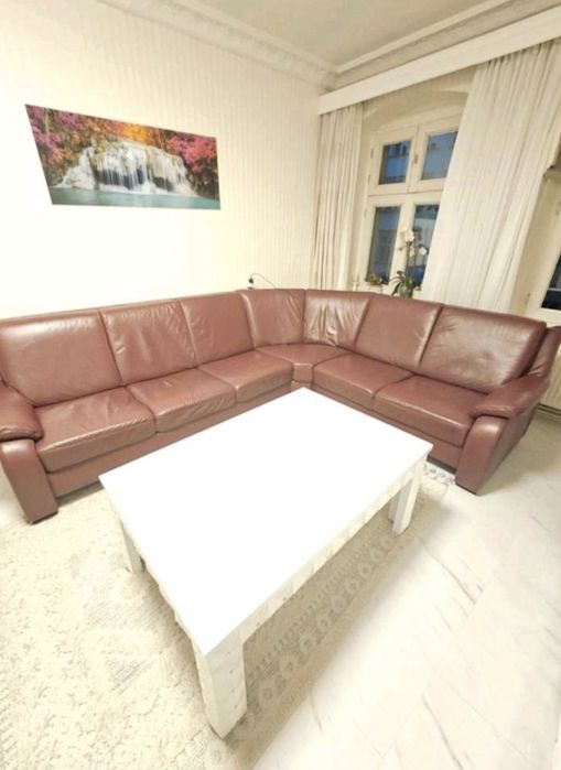 Шкіряний кутовий  диван