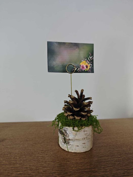Podstawki pod Winietki ślubne dekoracje numerki stołów Forest wedding