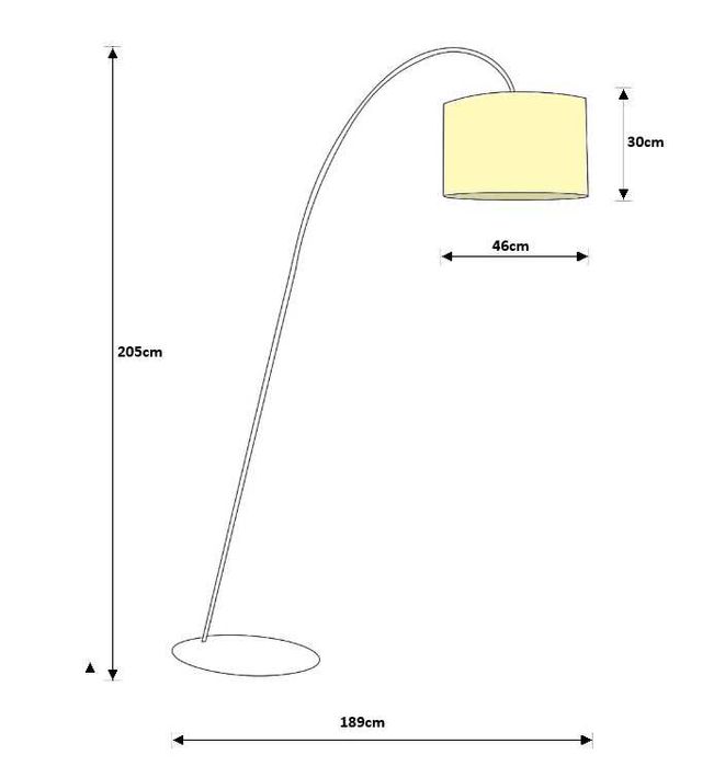 Lampa Alice Ecru stojąca, podłogowa