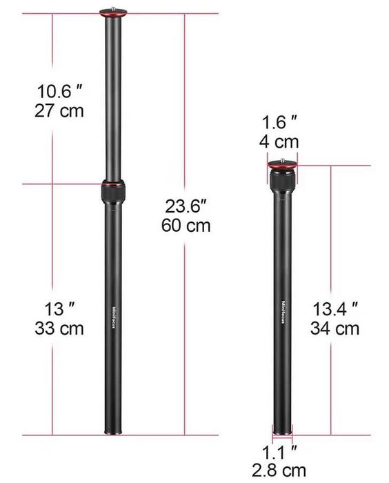Monopé extremamente leve Minifocus
