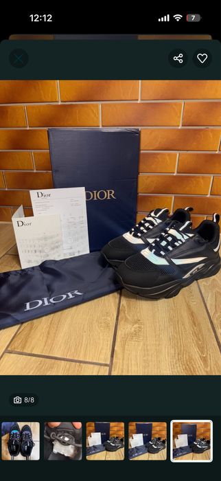 Кросівки Christian Dior B22 / діор 622 крістіан чорні HOBI 39-45