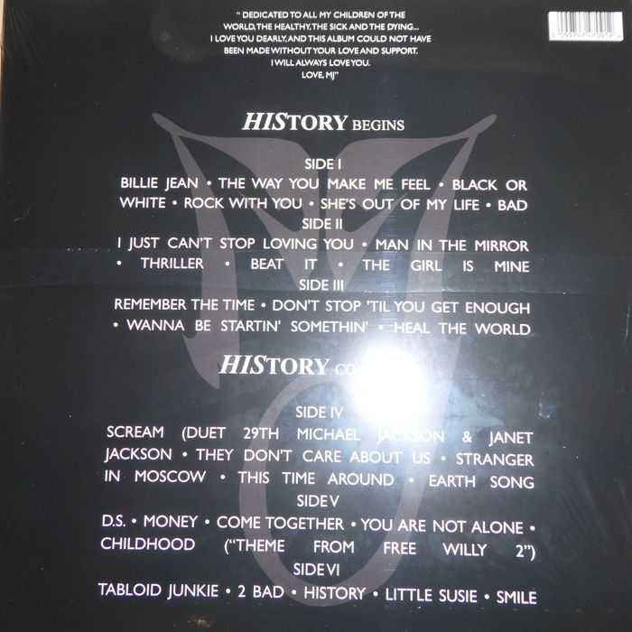 Michael Jackson - History past,present and future book 1 / Winy