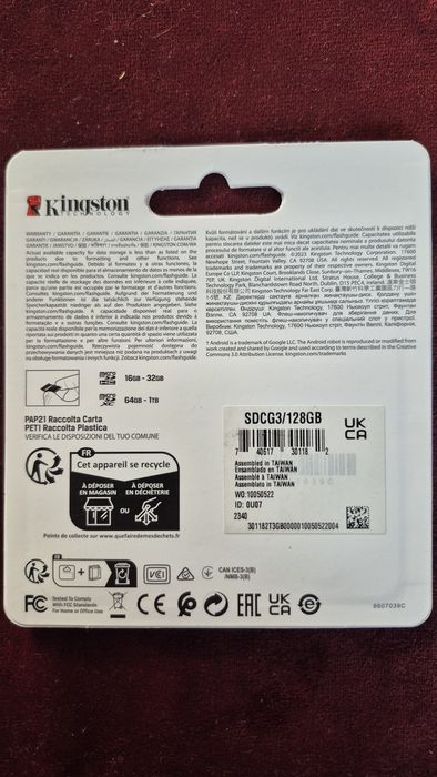 Bardzo szybka Karta Micro SD 128GB  170MB/s Kingston. Gwarancja !