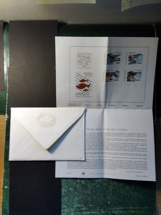 1978 FDC Pesca Ciclo De Recursos Naturais MNH **