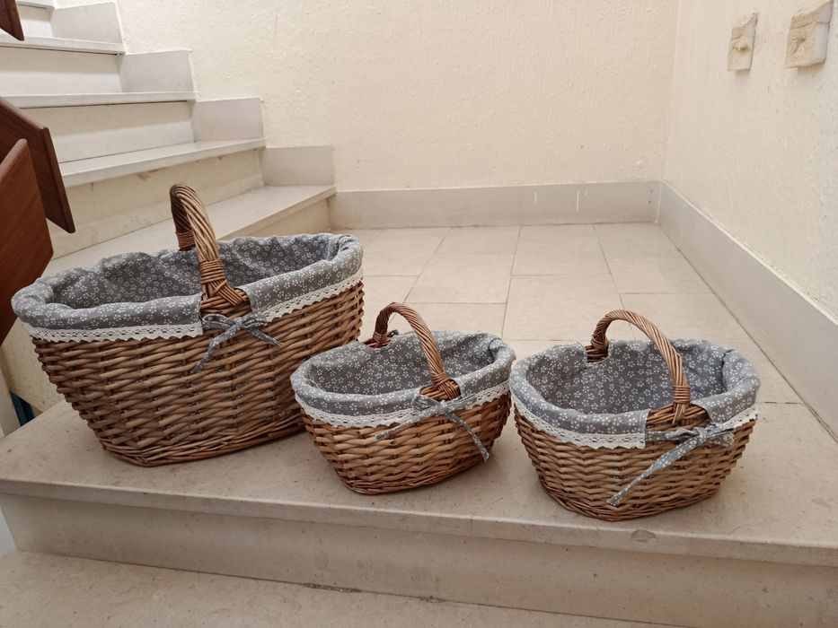 Cestas Vime com Forro