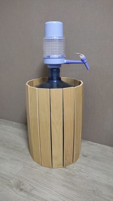 Чохол на 19 л бутлі для води | Тубус дерев'яний на бутель