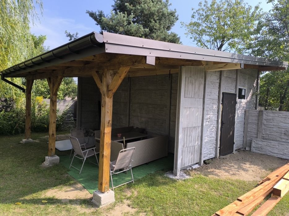 Montaż ogrodzeń betonowych i panelowych, wiat, garaży.