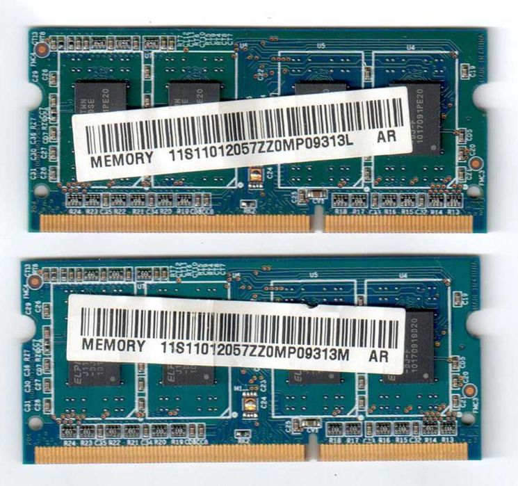 Оперативная память Ramaxel 2 x 1gb DDR3-1066 RMT1950ED48E7W-1066