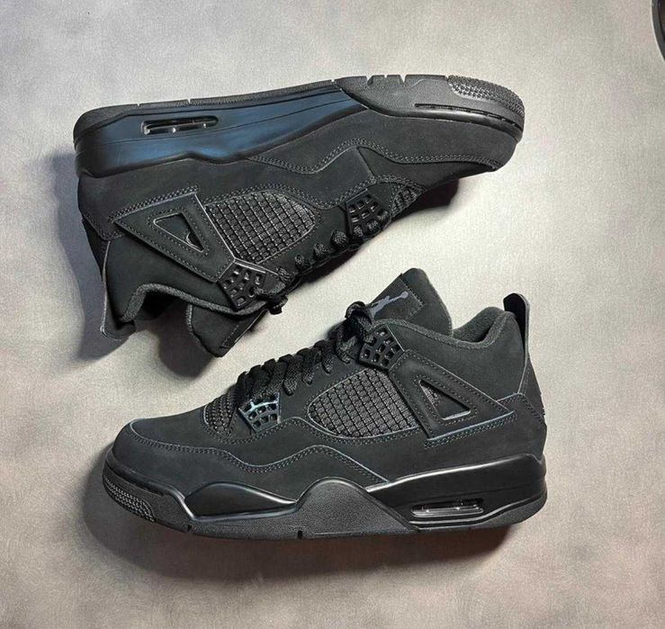 Air jordan 4 black cat women new shoes jordan sneakers