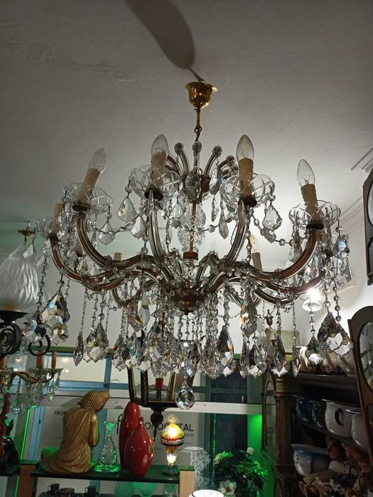 Lustre Maria Teresa 12 Lâmpadas