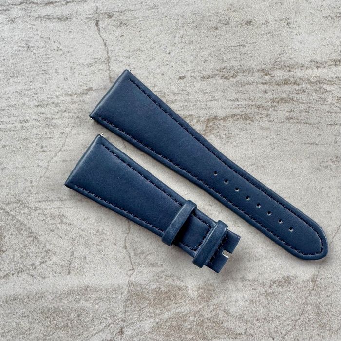 Pasek do zegarka Voltime 30 mm skóra naturalna granatowy