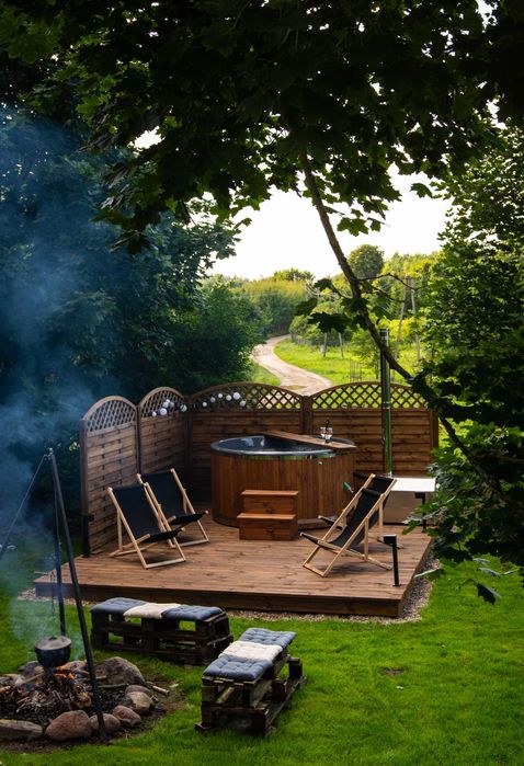 Domek "Cztery Klony" na Mazurach z sauną i jacuzzi.