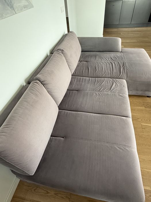 Narożnik sofa IWC Home 272 x 165 cm z pufem szary