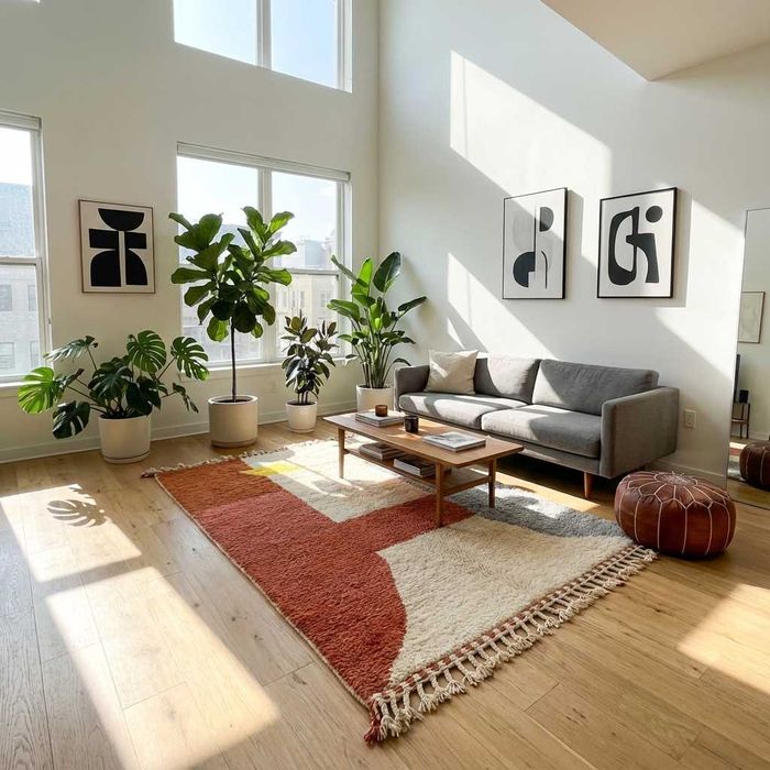 Marokański dywan berberyjski 250 x 150 cm – oryginalny, 100% wełna