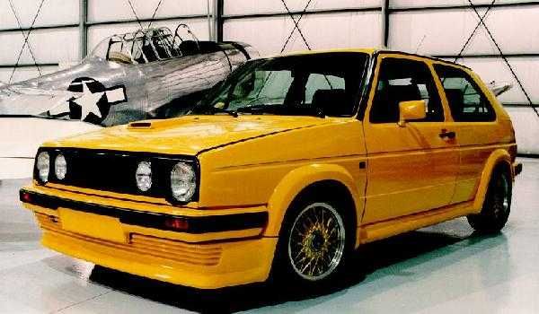 VW Golf 2 MK2 tuning spoiler progi zestaw BBS body kit