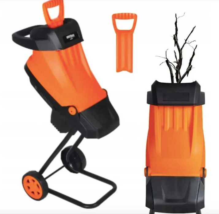 измельчитель веток kraft dele подрібнювач гілок електричний дробілка