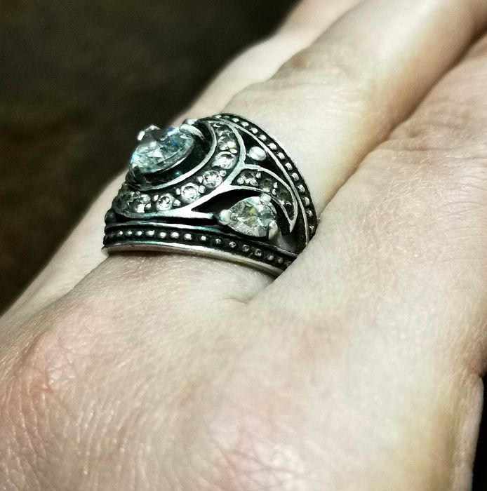 Перстень серебро СССР 875